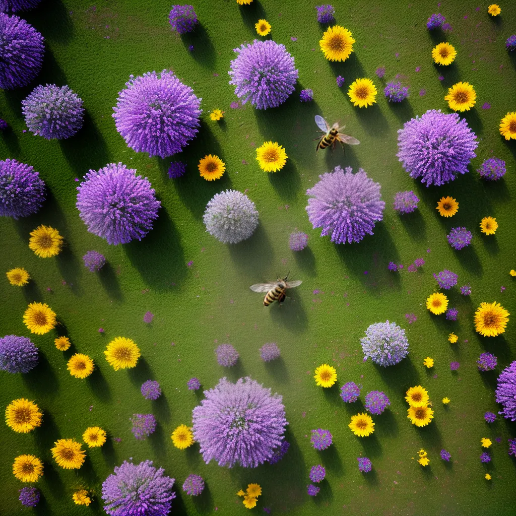Fotos abelha flores coloridas mel