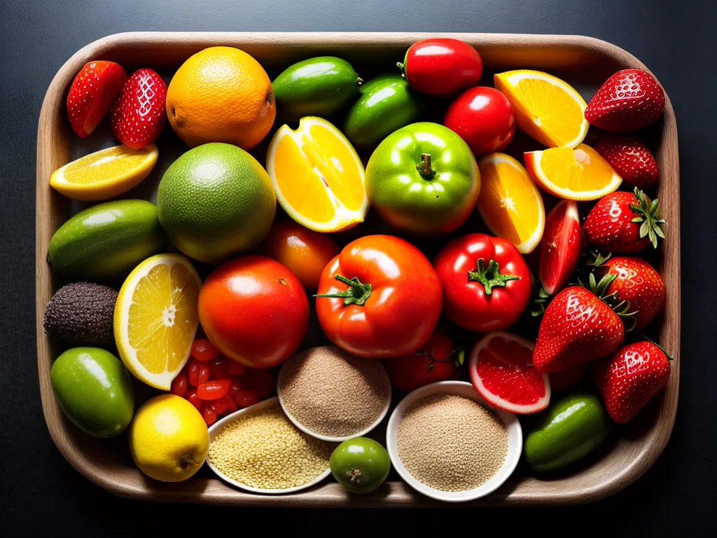 Fotos alimentos coloridos frutas legumes graos