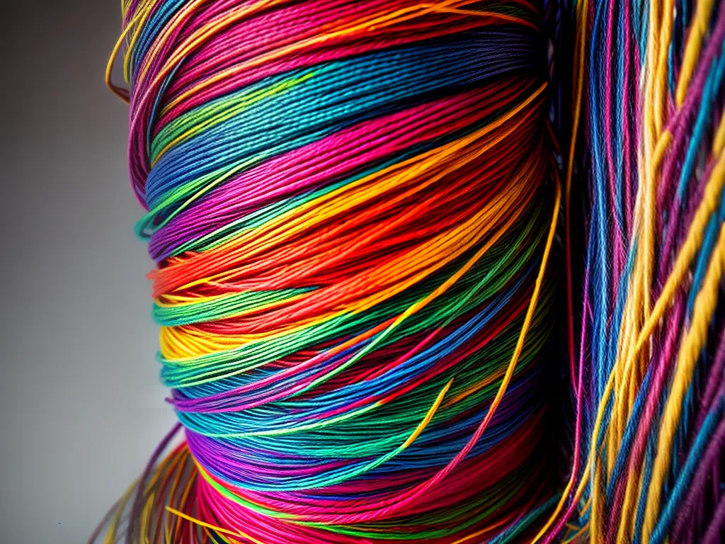 Fotos arte macrame tecido colorido