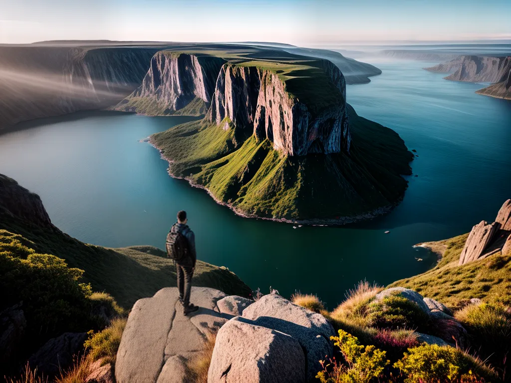 Fotos autoconhecimento sucesso paisagem cliff 1