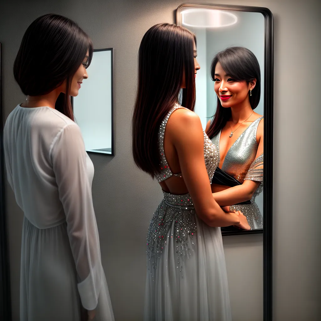 Fotos autoestima mulher espelho palavras positivas
