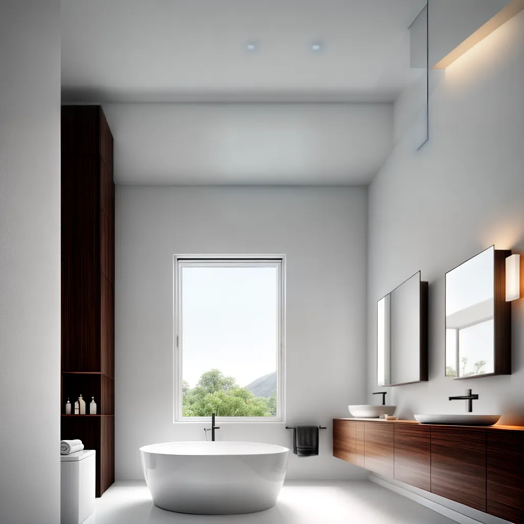 Fotos banheiro moderno minimalista acessorios porcelana branca