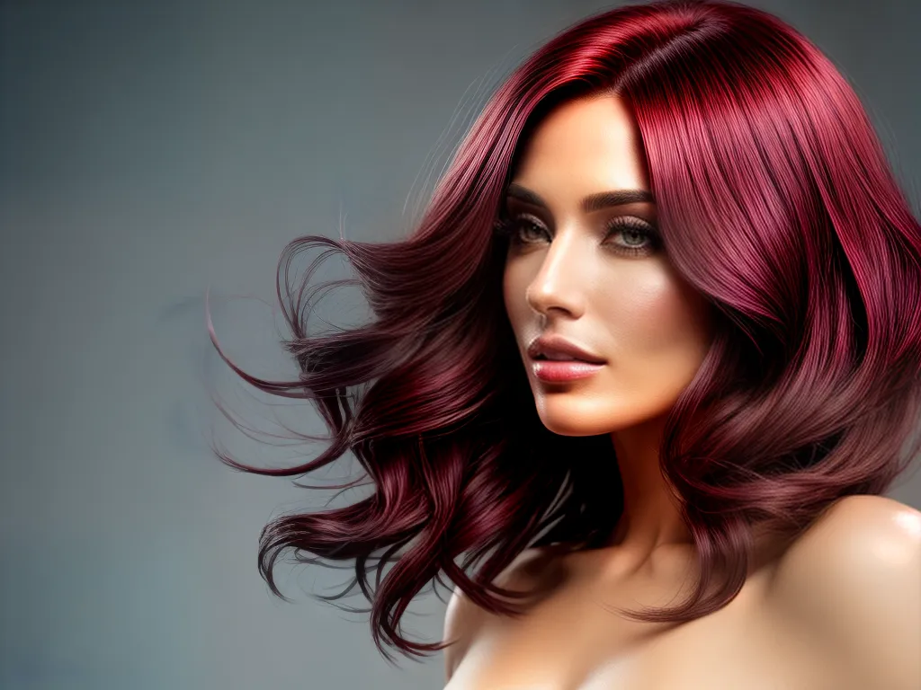 Fotos cabelo colorido perfeito mulher
