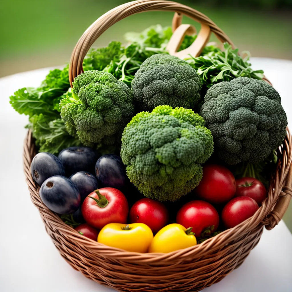 Fotos cesta organica frutas legumes natureza