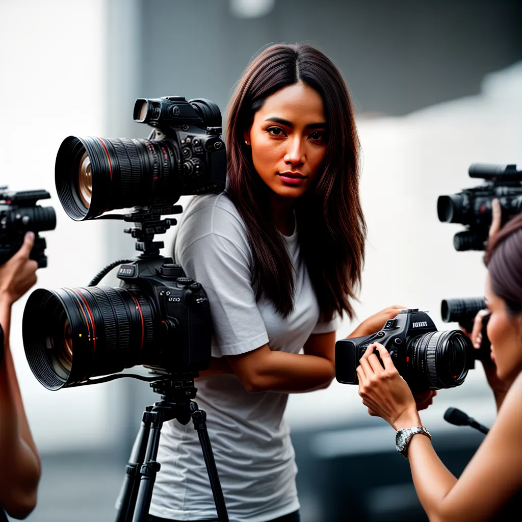 Fotos cineasta mulheres diversidade set filme