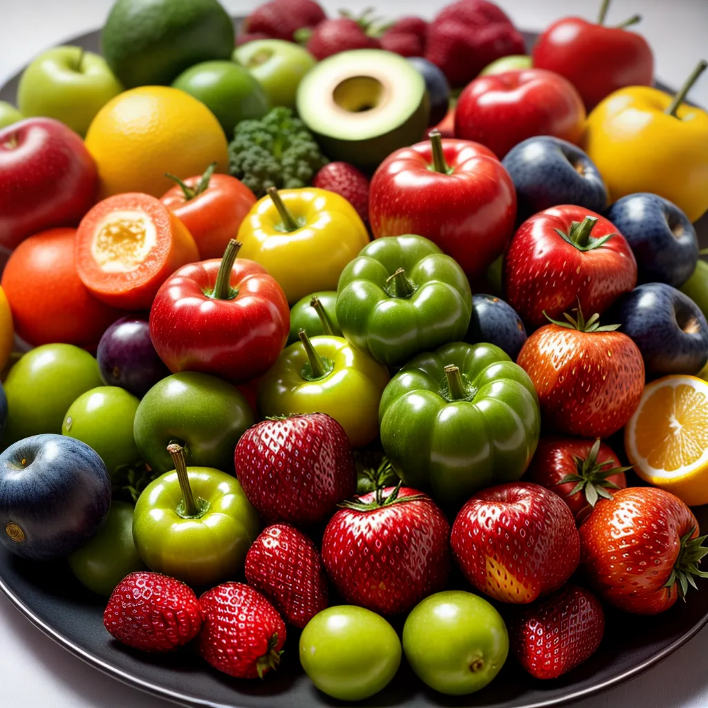 Fotos comida saudavel frutas legumes variados