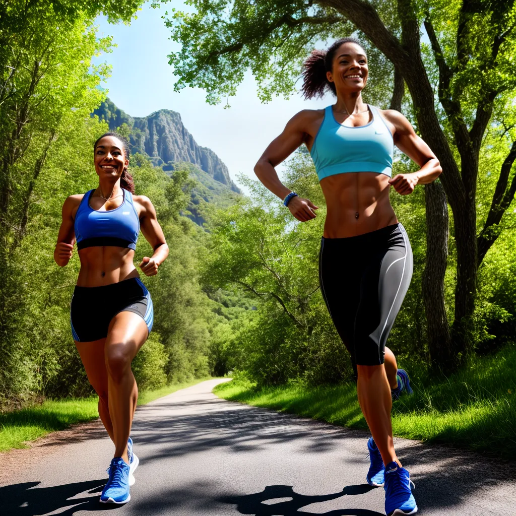 Fotos corrida mulher trilha montanha sorriso