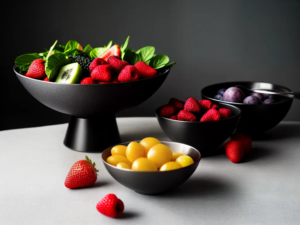 Fotos cozinha moderna fruteira inox frutas