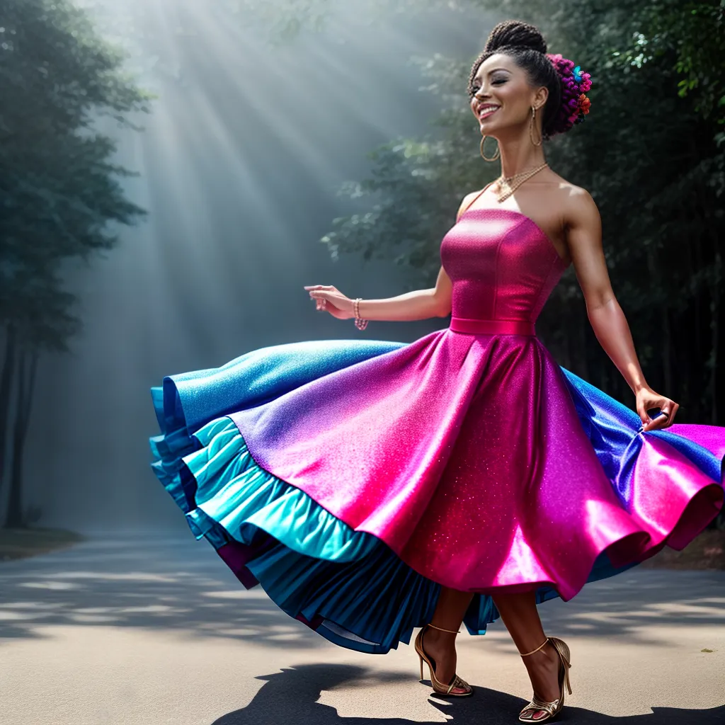 Fotos danca mulher cores alegria