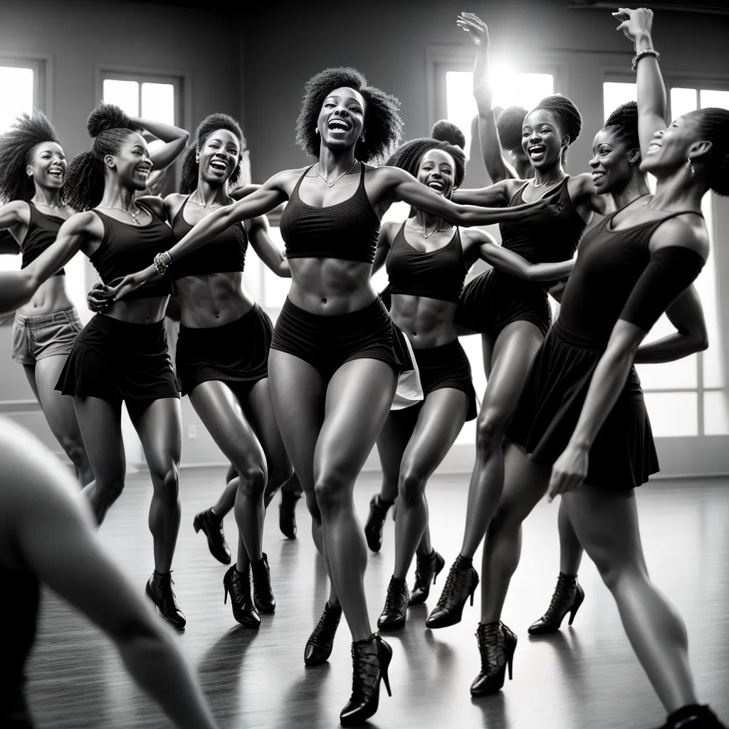 Fotos danca mulheres circulo alegria