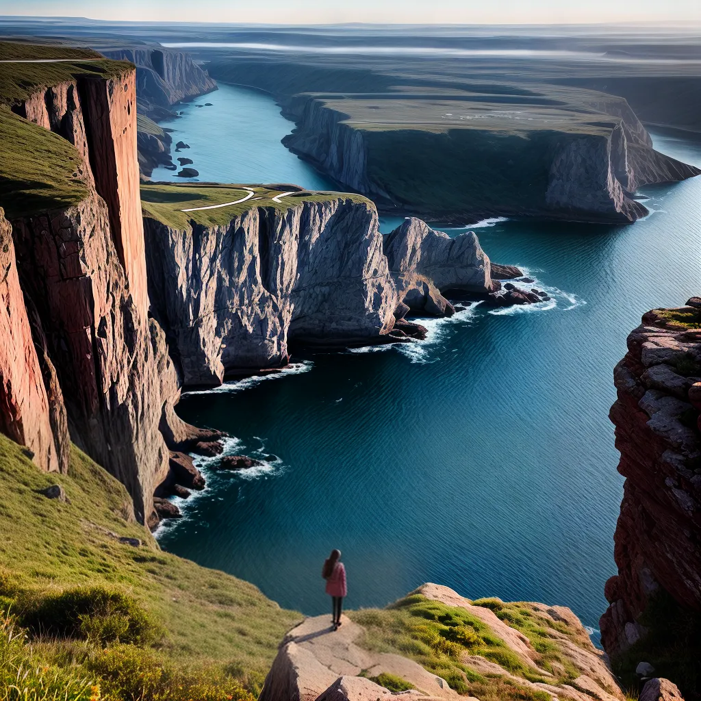 Fotos empreendedora motivacao horizonte cliff