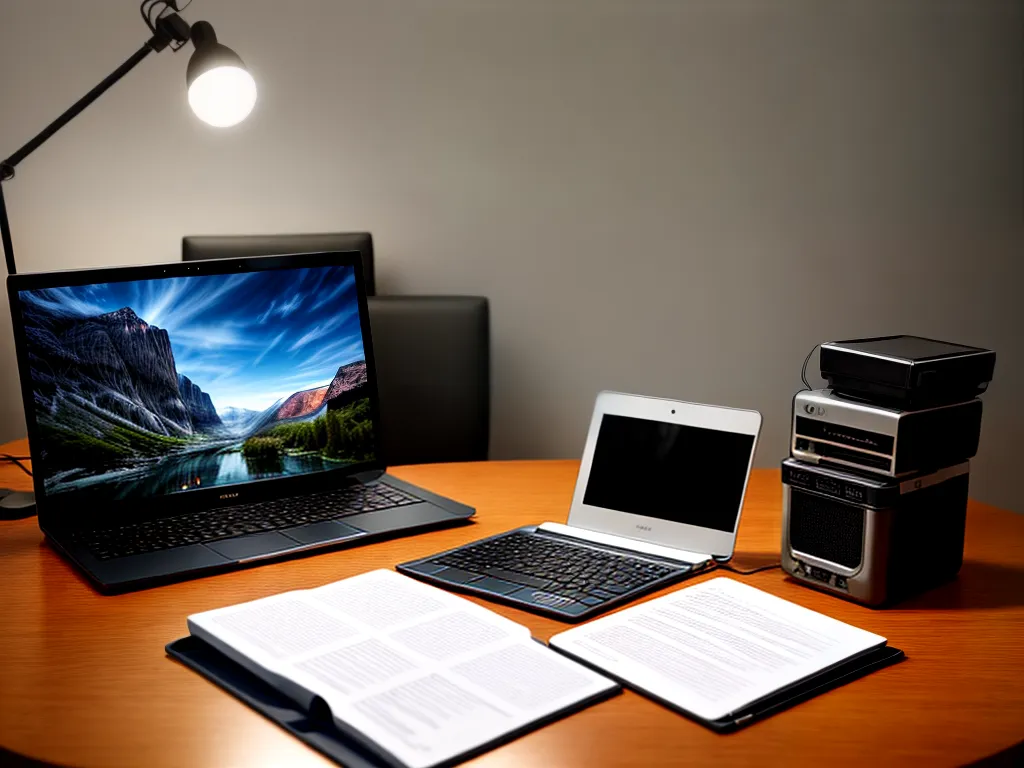 Fotos escritorio organizado planner laptop produtividade