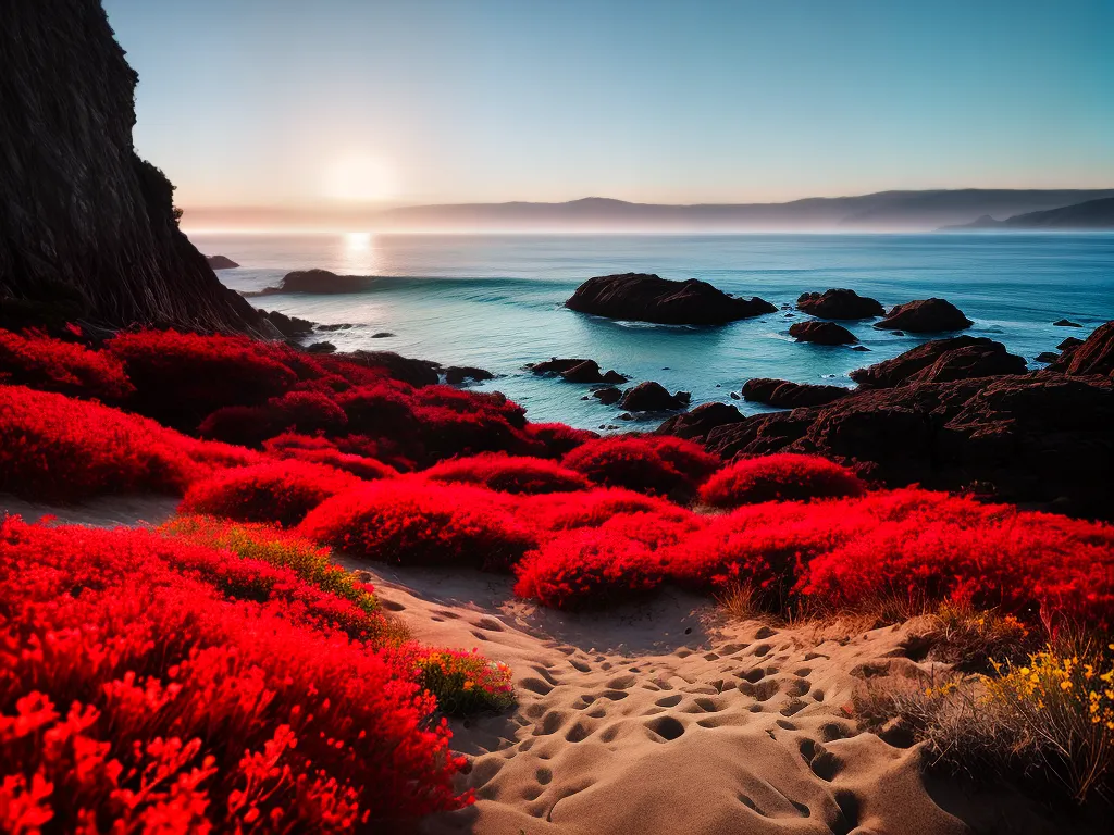 Fotos esmalte coral brilhante praia verao