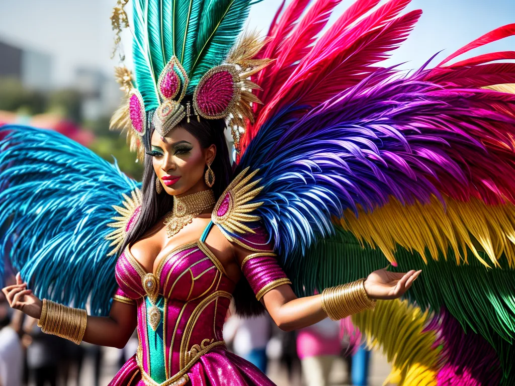 Fotos fantasias carnaval coloridas diversidade