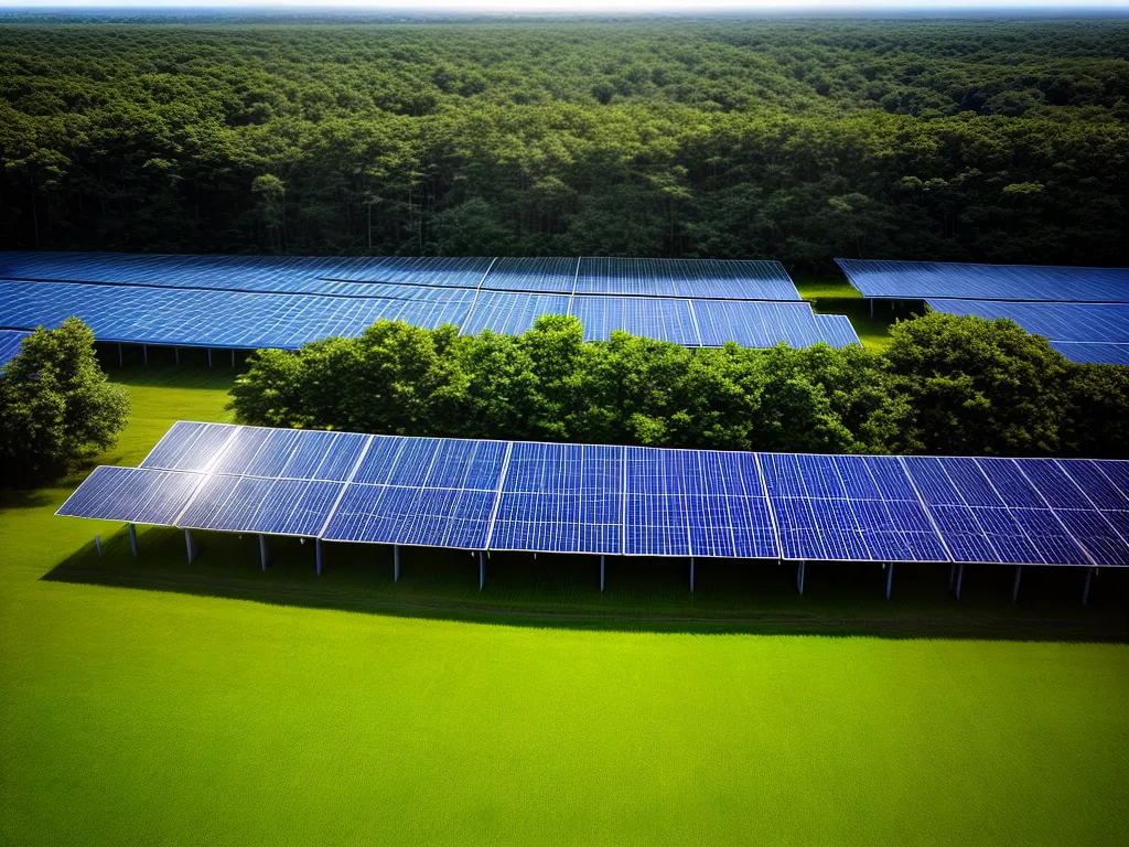 Fotos fazenda solar paineis verdes