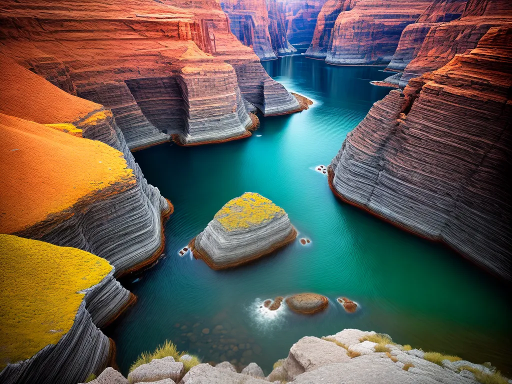 Fotos formacoes rochosas coloridas geologia