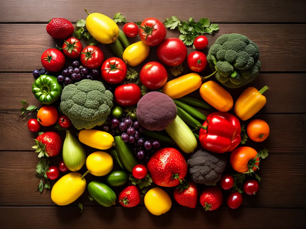 Fotos frutas legumes coloridos sustentabilidade