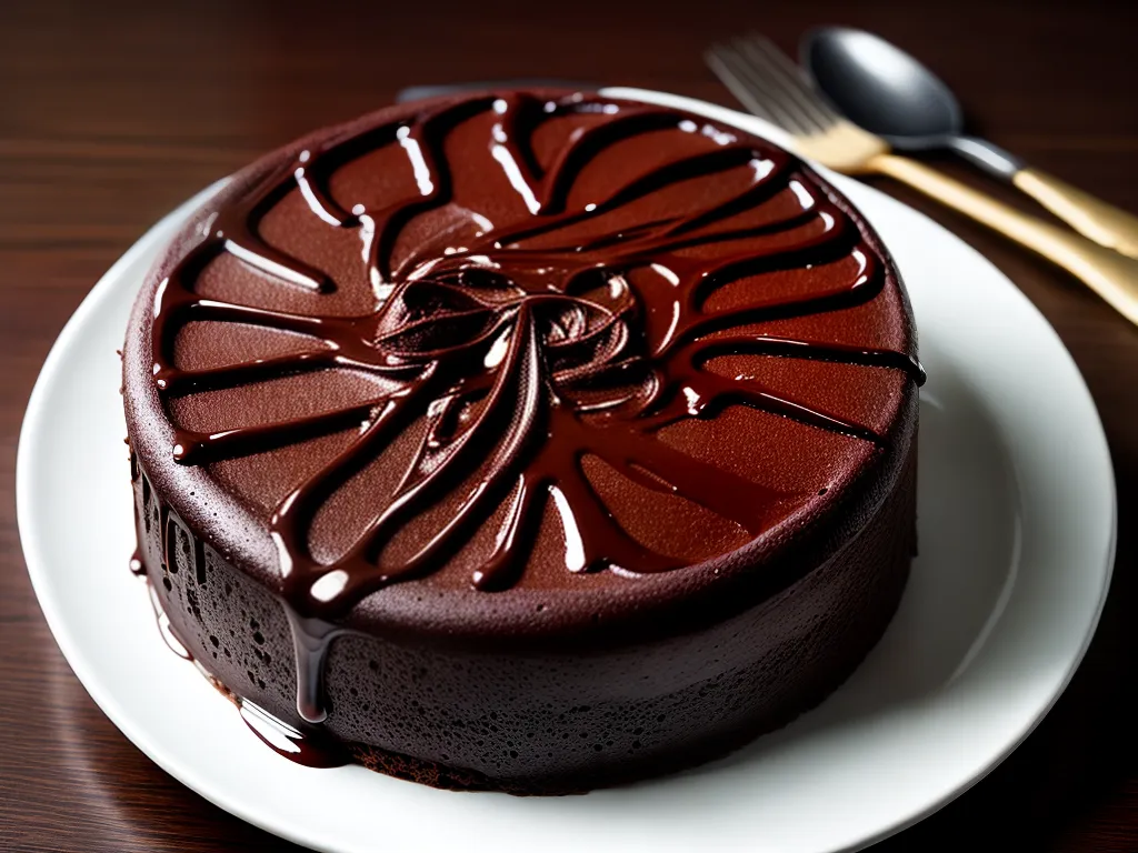 Fotos ganache chocolate bolo delicia