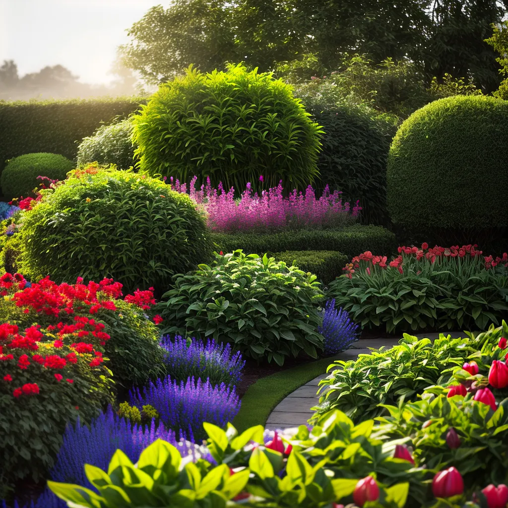 Fotos horta colorida sol brilhante gardener