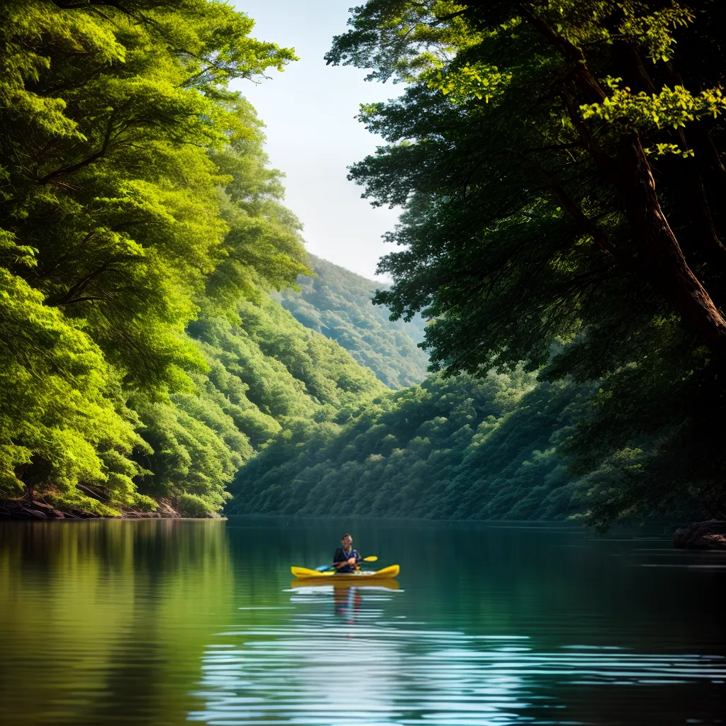 Fotos lago canoa remada natureza paz