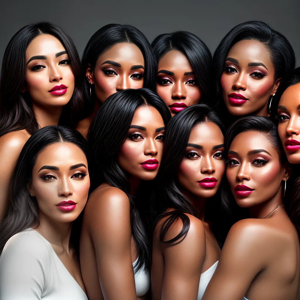 Fotos maquiagem diversidade mulheres tom pele