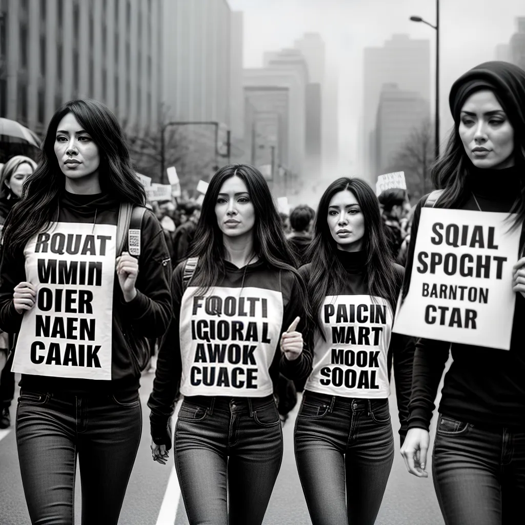 Fotos marcha feminista igualdade corpo