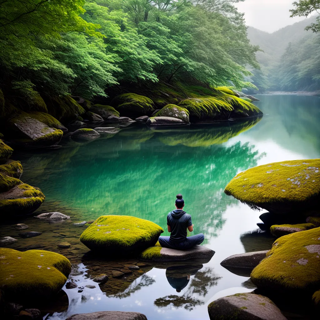 Fotos meditacao natureza serenidade