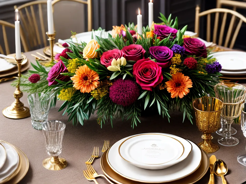 Fotos mesa festa elegante flores velas