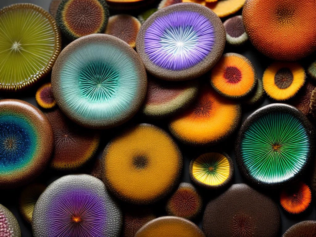 Fotos microorganismos coloridos adaptacao diversidade