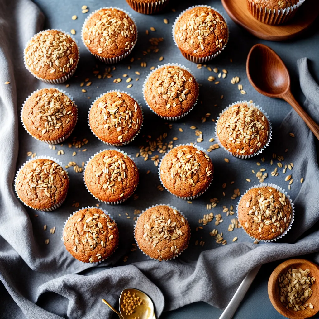 Fotos muffin aveia amendoim coco azul
