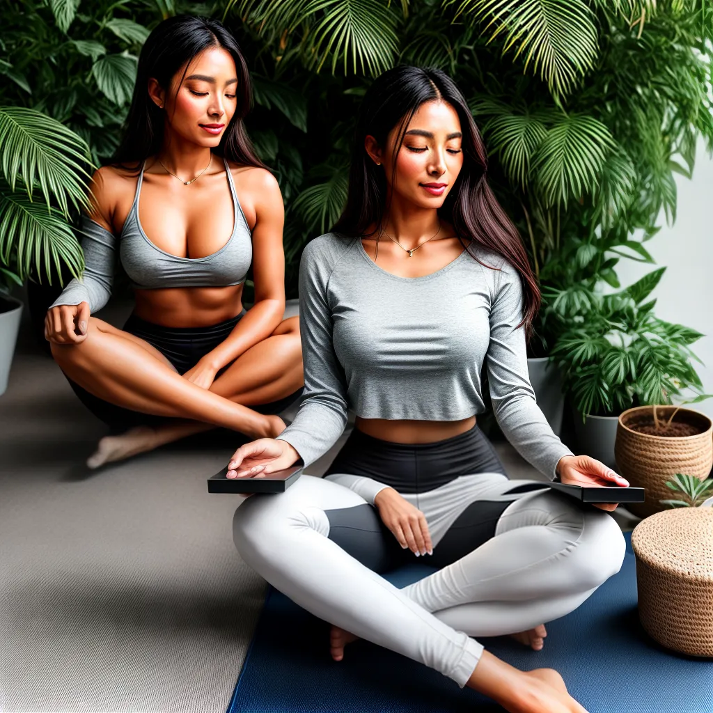 Fotos mulher yoga meditacao plantas