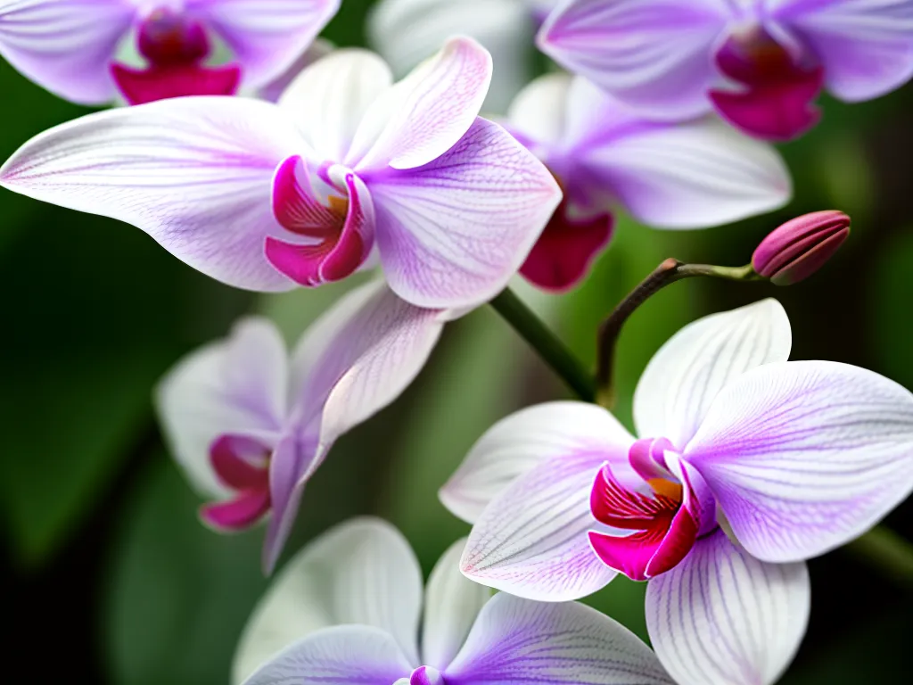 Fotos orquidea vibrante petalas diversidade