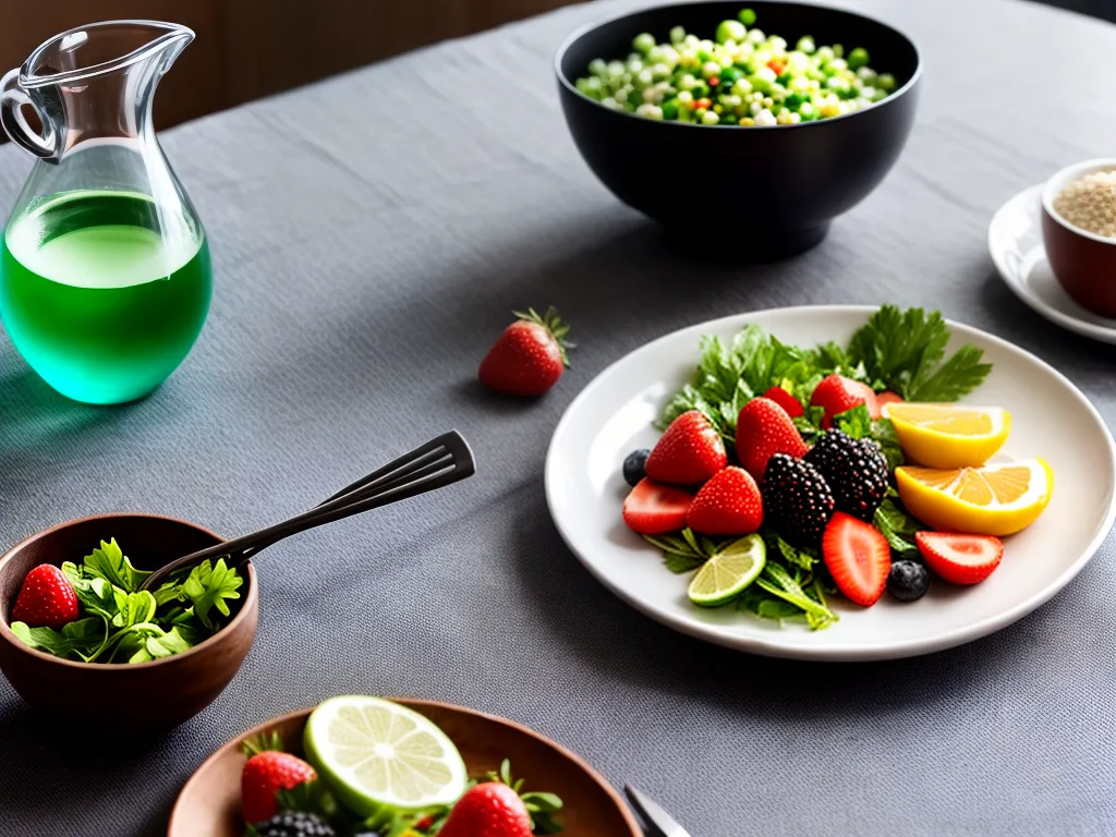Fotos prato colorido frutas legumes proteina graos sustentavel