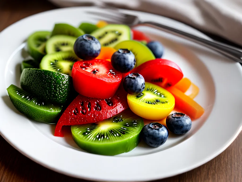 Fotos prato colorido frutas legumes saude 1