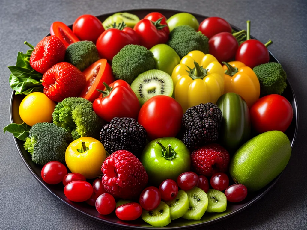 Fotos prato colorido frutas verduras saudaveis