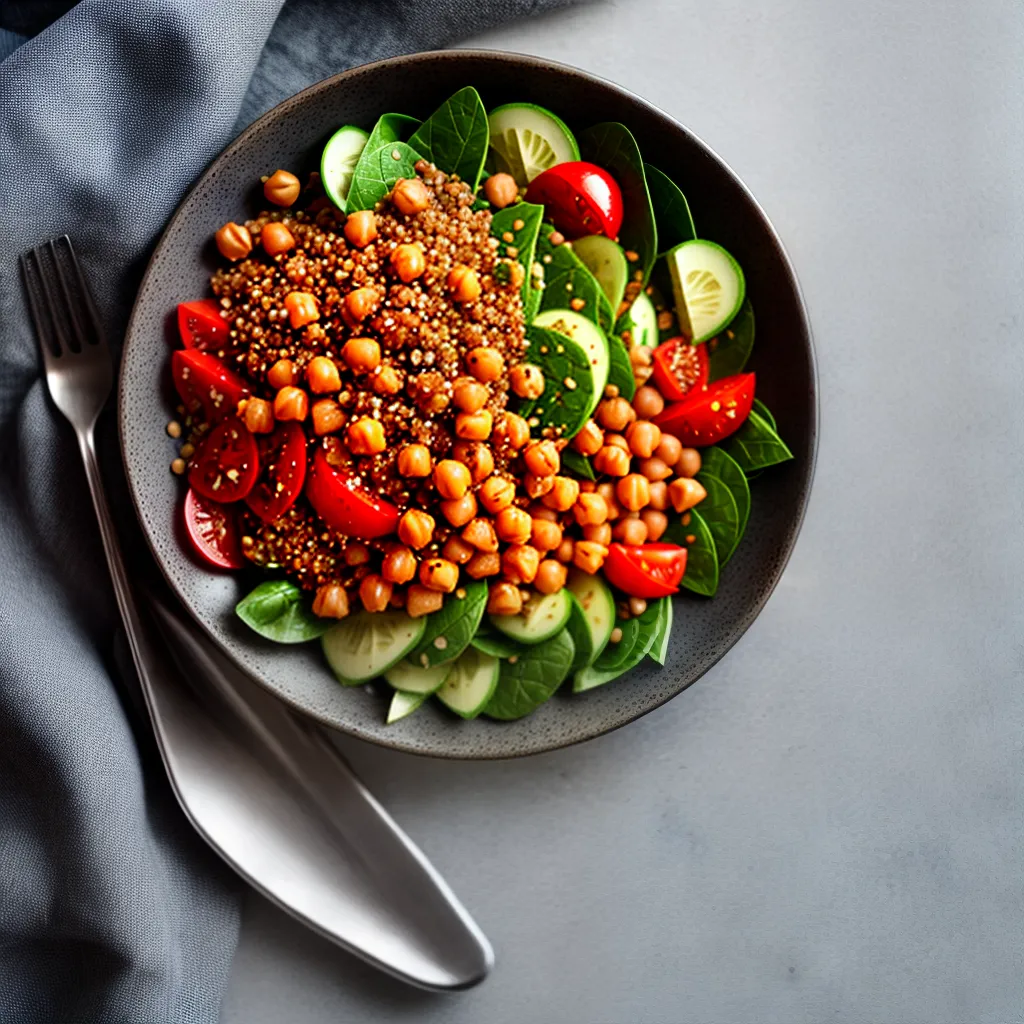 Fotos prato colorido proteina vegetal
