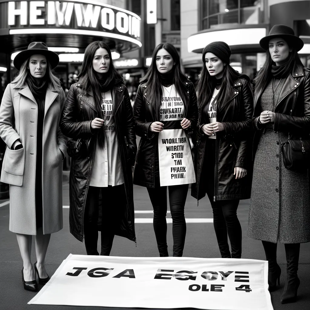 Fotos protesto mulheres cinema igualdade