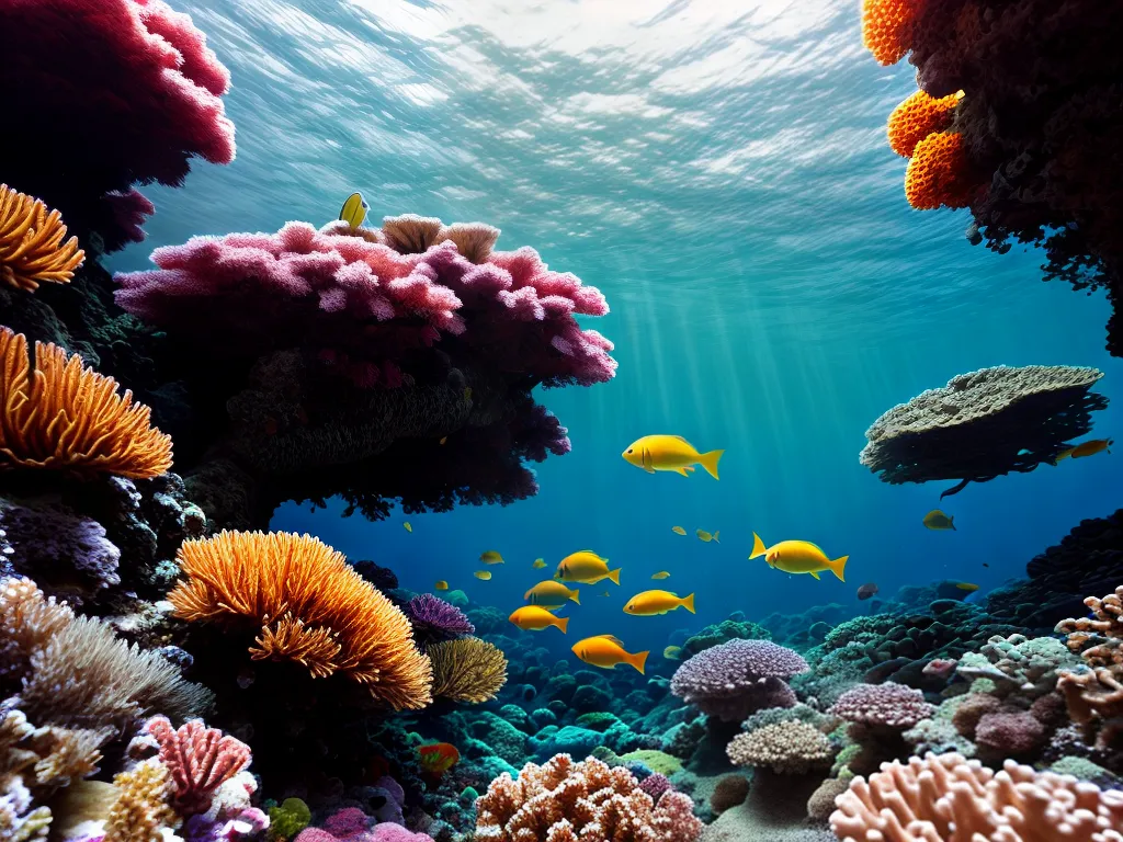 Fotos recife coral peixes coloridos protecao