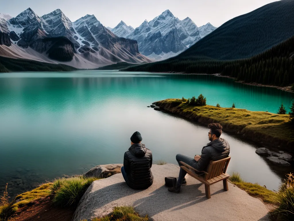 Fotos relaxamento natureza montanha lago