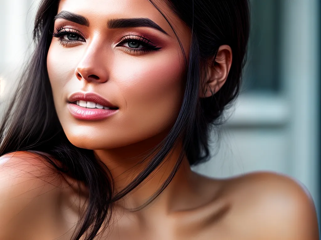 Fotos rosto mulher mineral maquiagem pele