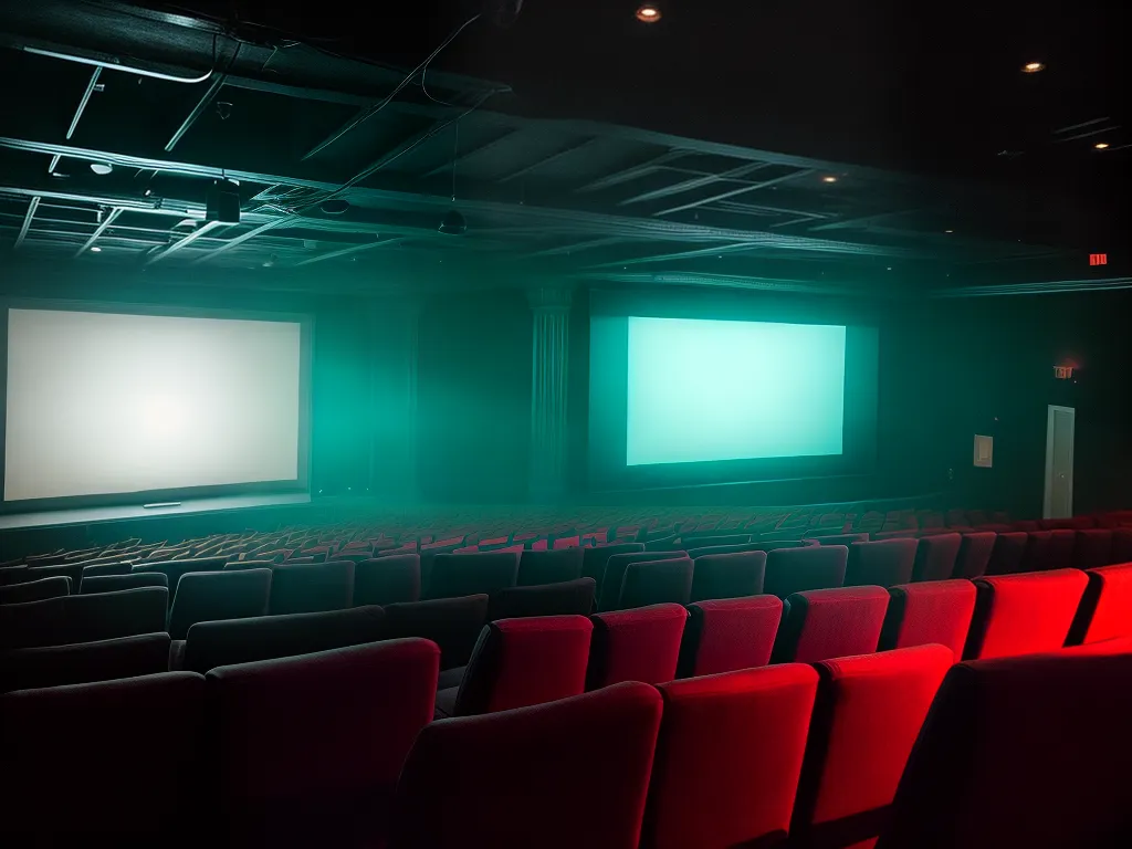 Fotos sala escura cinema halloween assombrado