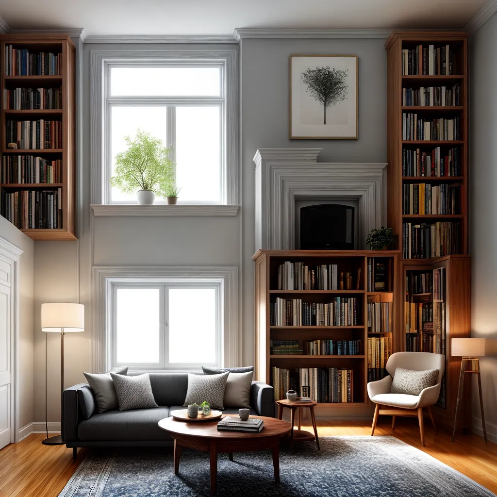 Fotos sala leitura livros decoracao conforto