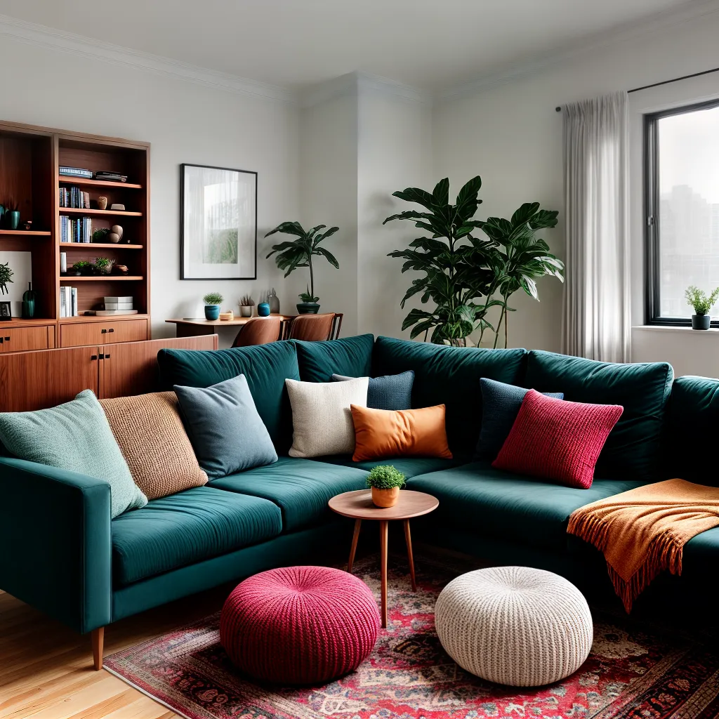 Fotos sala sofa almofadas coloridas