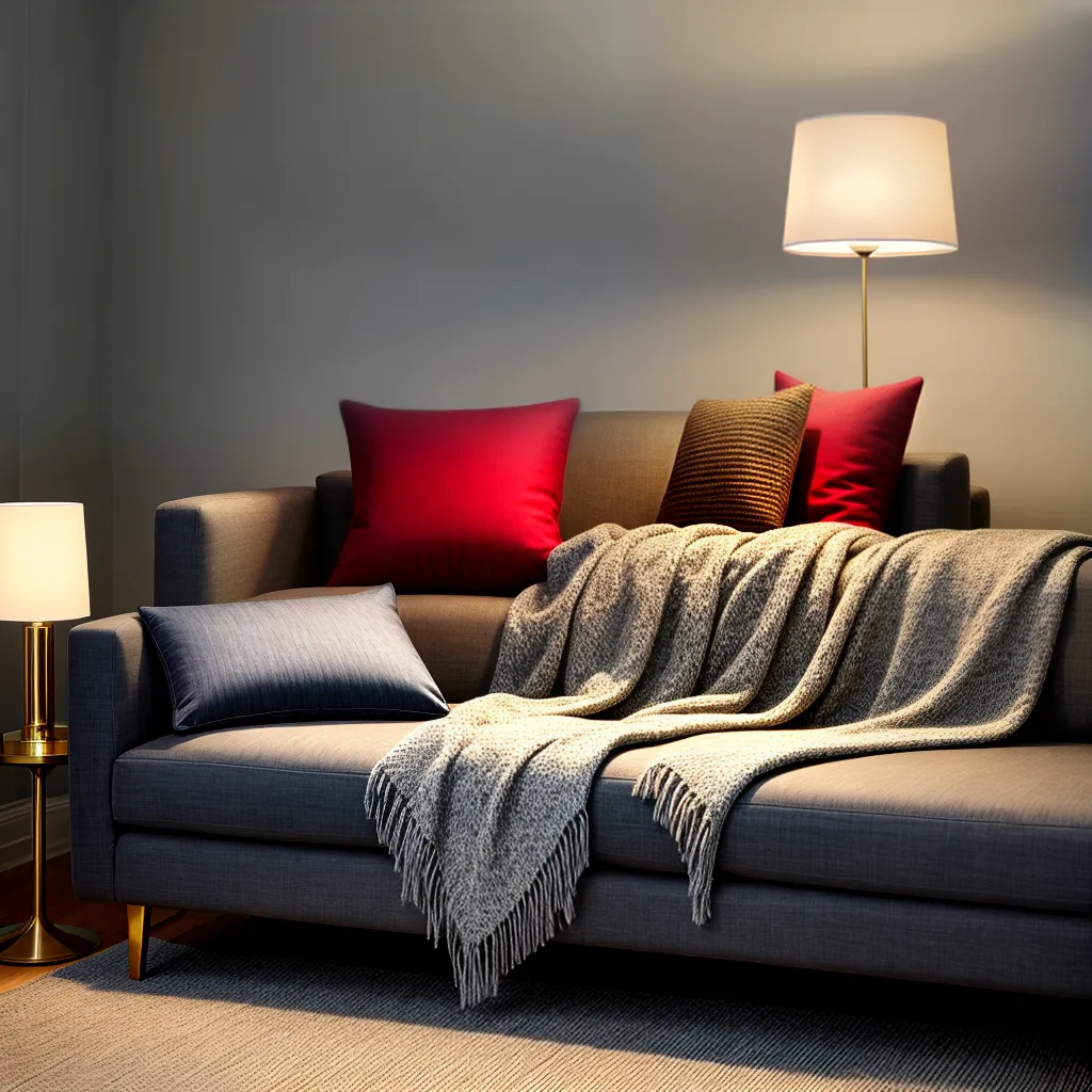 Fotos sala sofa almofadas conforto elegancia