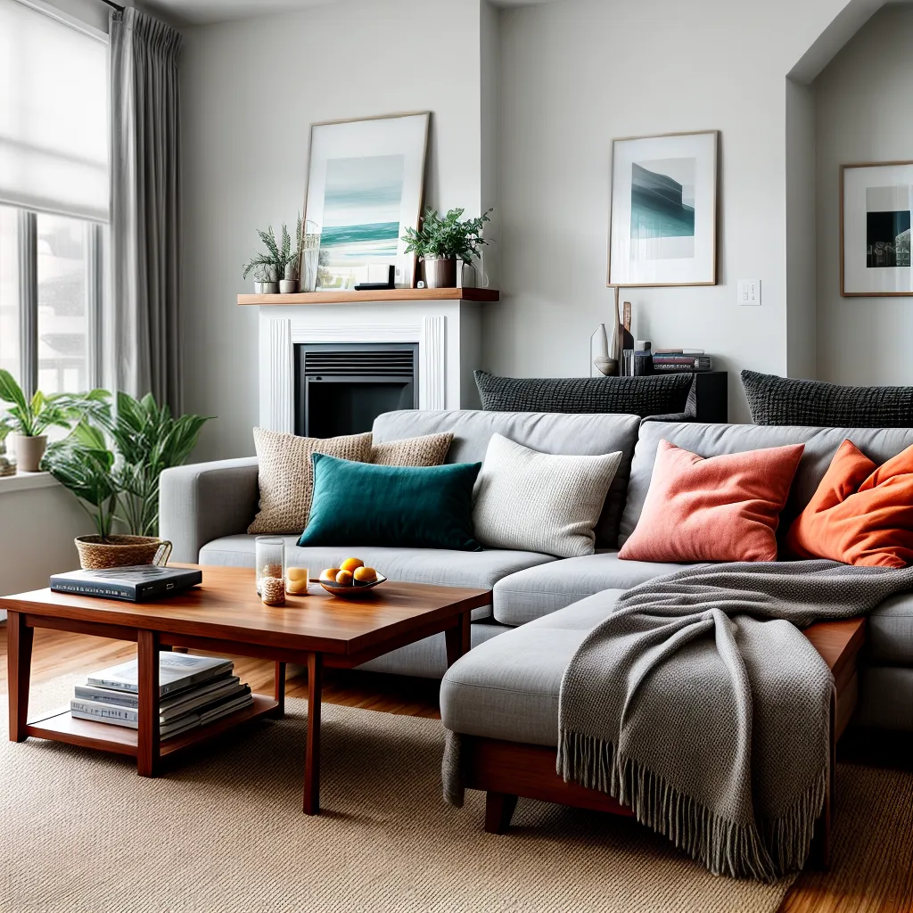 Fotos sala sofa almofadas geometricas