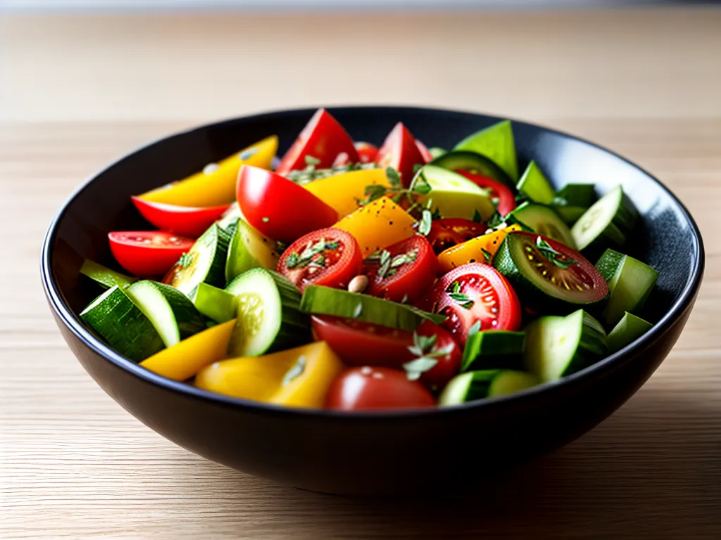 Fotos salada colorida fresca saudavel