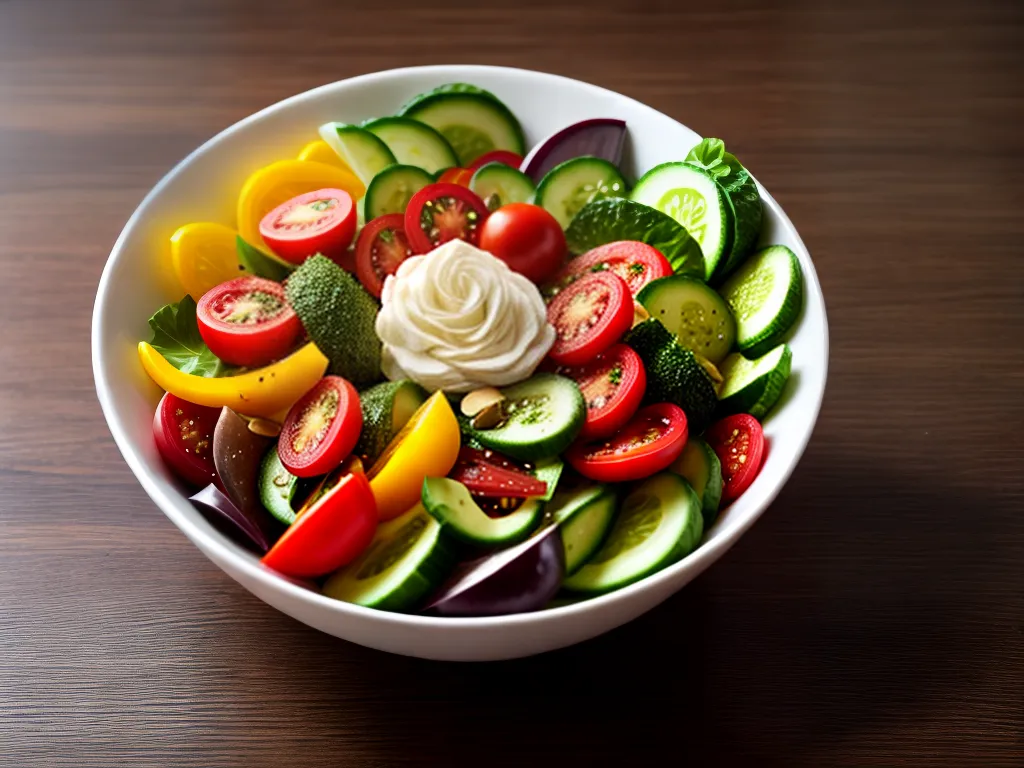 Fotos salada colorida vegetais frescos 7
