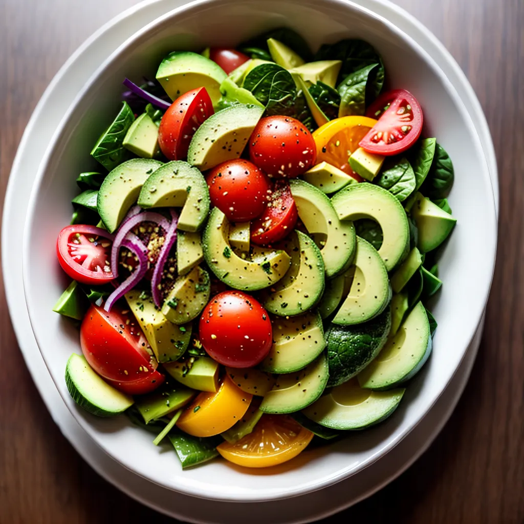 Fotos salada colorida vitalidade energia