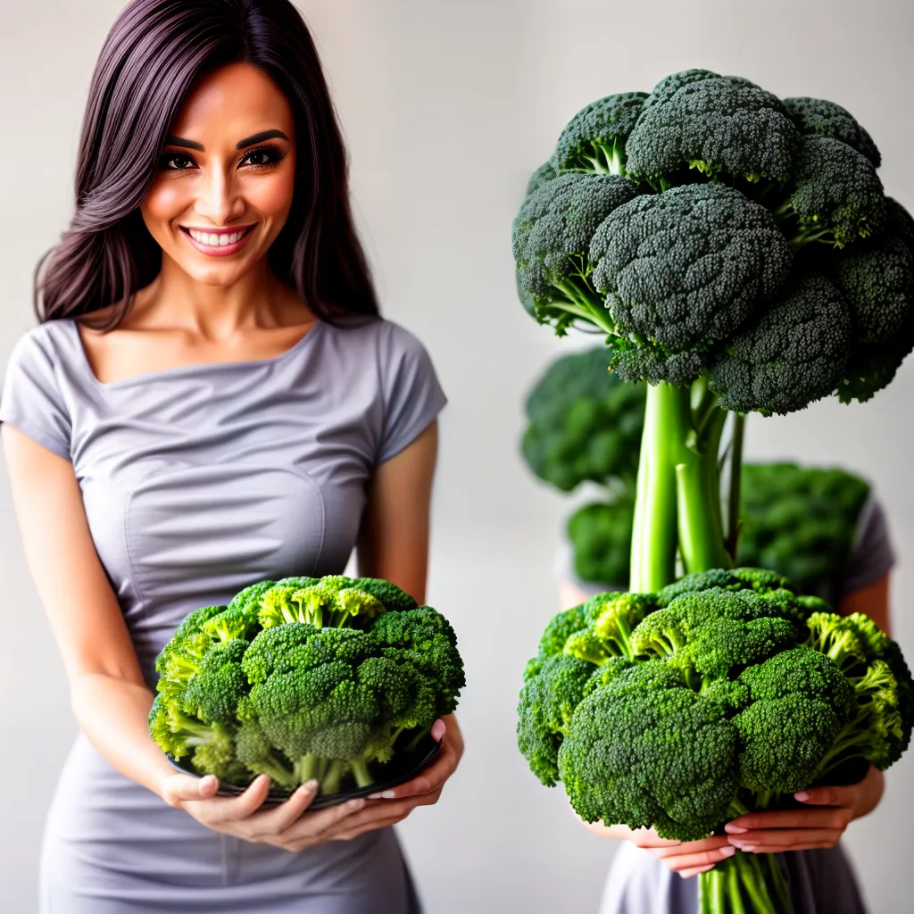 Fotos sorrindo brocolis nutricao legumes frutas