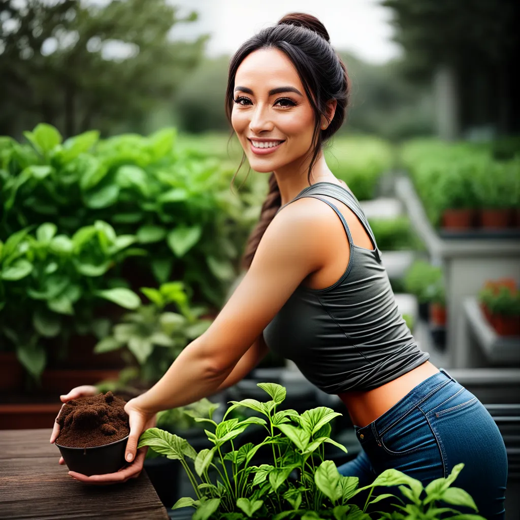 Fotos sorriso jardim organico plantio potinho